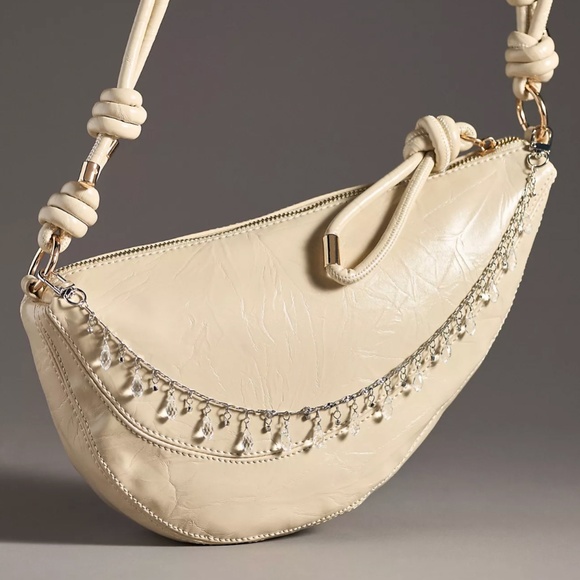 ANTHROPOLOGIE Crystal Teardrop Bag Charm - NWT ($32 Retail) - Picture 1 of 2